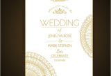Wedding Invitation Template Elegant Elegant Wedding Invitation Template Vector Free Download
