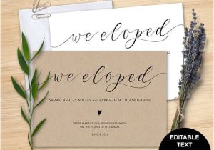 Wedding Invitation Template Eyfs Elopement Invitation Template 28 Images Pin by Delena
