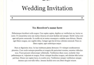 Wedding Invitation Template for Email Wedding Invitation Mail format Wedding