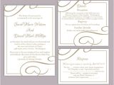 Wedding Invitation Template Free for Word Diy Wedding Invitation Template Set Editable Word File