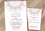 Wedding Invitation Template Free Pdf Free Pdf Spiral ornament Border Wedding Invitation and