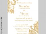 Wedding Invitation Template Gold Wedding Invitation Template Gold Damask Instant Download