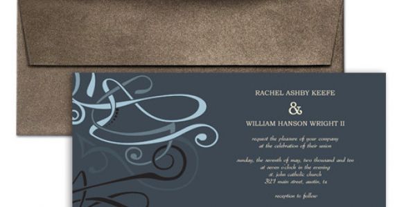 Wedding Invitation Template Horizontal 4×9 Horizontal Graphic Wedding Invitation Templates 9×4 In