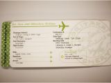 Wedding Invitation Template Inkscape Plane Ticket Invitations Passport Programs and Luggage
