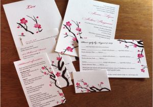 Wedding Invitation Template Japanese Motifs for Wedding Invitation Sets Invitations by Ajalon