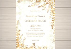 Wedding Invitation Template Jpg Elegant Wedding Invitation Card Template Vector Free