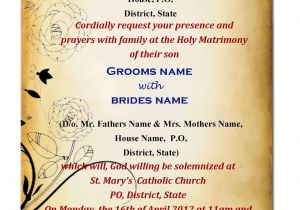 Wedding Invitation Template Kerala Creative Incorporated Mebin Johnson Fully Editable