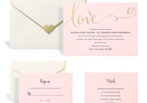 Wedding Invitation Template Kit Find the Gold Blush Wedding Invitation Kit by Celebrate