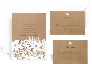 Wedding Invitation Template Kit Find the Laser Cut Wrap In Floral Wedding Invitation Kit