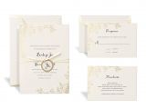 Wedding Invitation Template Kit Shop for the Floral Gold Wedding Invitation Kit by