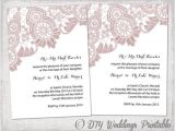 Wedding Invitation Template Lace Wedding Invitation Template Antique Lace by