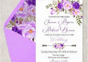 Wedding Invitation Template Lavender 16 Purple Invitation Templates Psd Ai Free Premium