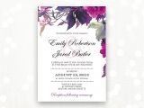 Wedding Invitation Template Lavender Printable Wedding Invitation Lilac Purple Weddings by