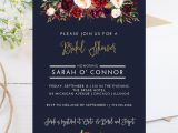 Wedding Invitation Template Maroon Digital 4×6 Fall theme Bridal Shower Invitation Dark