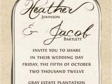 Wedding Invitation Template Mason Jar Printable Kraft Mason Jar Wedding Invitation by Notableaffairs
