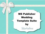 Wedding Invitation Template Microsoft Publisher Ms Publisher Wedding Invitation Template Suite In Tiffany