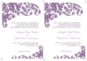 Wedding Invitation Template Microsoft Word Items Similar to Printable Ms Word Wedding Invitation