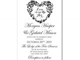 Wedding Invitation Template Microsoft Word Wedding Invitation Template Love is In the Air Heart
