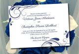 Wedding Invitation Template Navy Blue Wedding Invitation Template Winter Wedding Navy Blue Silver