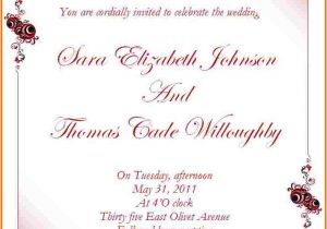 Wedding Invitation Template On Word Free Wedding Invitation Templates for Word Authorization