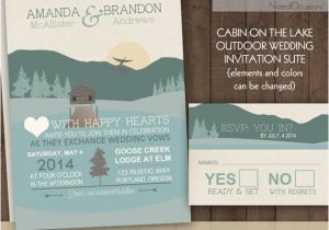 Wedding Invitation Template Outdoor Mountain Wedding Invitations Rustic Outdoor by Notedoccasions