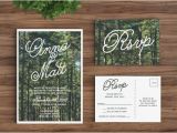 Wedding Invitation Template Outdoor Wedding Invitation Template Printable Rustic forest