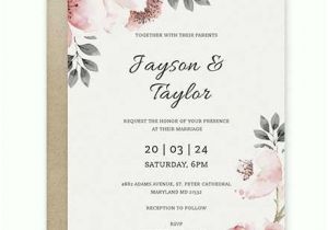 Wedding Invitation Template Pages Free Blank Wedding Invitation Template Download 344