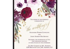 Wedding Invitation Template Png Floral Wedding Invitations Bohemian Purple Wine Flowers