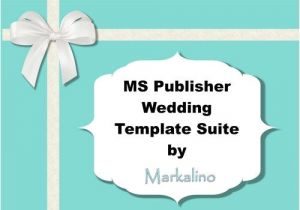 Wedding Invitation Template Publisher Ms Publisher Wedding Invitation Template Suite In Tiffany