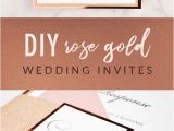 Wedding Invitation Template Reddit Diy Rose Gold Wedding Invitations Cards Pockets Design