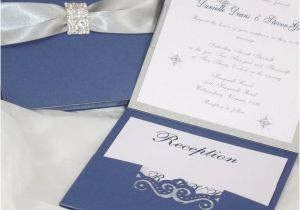 Wedding Invitation Template Royal Blue and Silver Wedding Invitation Royal Blue and Silver Wedding Invitation