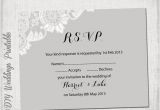 Wedding Invitation Template Rsvp Wedding Rsvp Template Download Diy Silver by