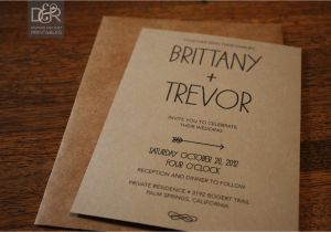 Wedding Invitation Template Rustic Rustic Woodsy Printable Wedding Invitation Suite by