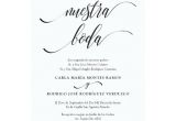 Wedding Invitation Template Spanish Nuestra Boda Editable Spanish Wedding Invitation Zazzle Com