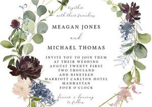 Wedding Invitation Template Square Geometric Floral Wedding Invitation Template Editable