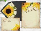 Wedding Invitation Template Sunflower Diy Rustic Sunflower Wedding Invitation Template Printable