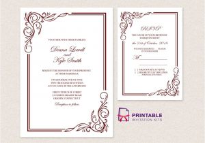 Wedding Invitation Template Text Wedding Invitation Templates Free Pdfs with Easy to Edit