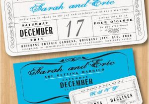 Wedding Invitation Template Ticket 13 Best Images About Wedding Invitations On Pinterest