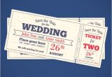 Wedding Invitation Template Ticket Wedding Invitation Tickets Vector Free Download