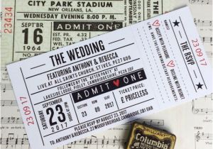 Wedding Invitation Template Ticket Wedding Party Invitations Gig Concert Ticket Design