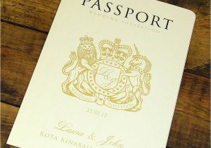 Wedding Invitation Template Uk Passport to Love Booklet Travel Wedding Invitation by