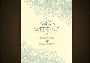 Wedding Invitation Template Vector Free Download Floral Wedding Invitation Template Vector Free Download