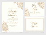 Wedding Invitation Template Vector Graphic Vector Elegant Wedding Invitation Template Download Free