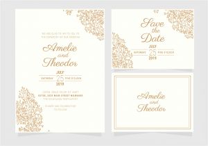 Wedding Invitation Template Vector Graphic Vector Elegant Wedding Invitation Template Download Free
