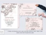 Wedding Invitation Template with Photo Simple Graphic Sets for Unique Wedding Invitations the