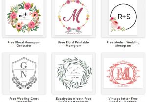 Wedding Invitation Templates Generator How to Make Your Own Monogram 5 Free Online Monogram