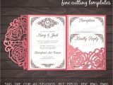 Wedding Invitation Templates Generator Tri Fold Pocket Envelope Cutting Template 5×7 Wedding Etsy