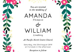 Wedding Invitation Templates Generator Wedding Invitation Maker with Photo Wedding Invitations