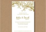 Wedding Invitation Templates Golden Diy Editable and Printable Wedding Invitation Template