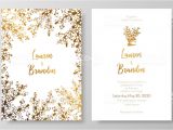 Wedding Invitation Templates Golden Gold Wedding Invitation Templates Gold Cards with Abstract